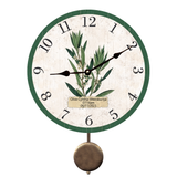 Olive Branch Clock- Blooming Olive Branch Clock- Personalized Clock