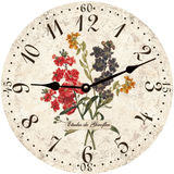 Oversized Flower Clock - Black Hands