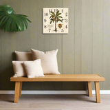 Square Palm Tree Clock - 5