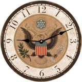 Patriotic Eagle Wall Clock