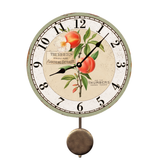 Peach Wall Clock - Pendulum