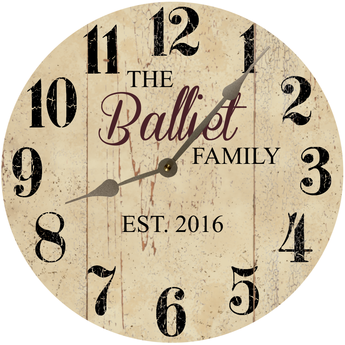 Clocks With Names Personalized Picture Wall Clock Personalized