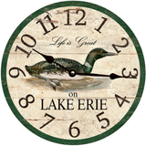 Personalized Lake Clock with Loon Design