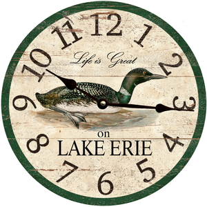 Personalized Lake Clock- Loon Clock