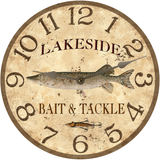 Pike Fishing Clock - Silver Hands