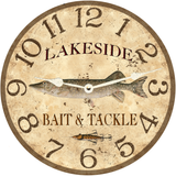 Pike Fishing Clock - White Hands