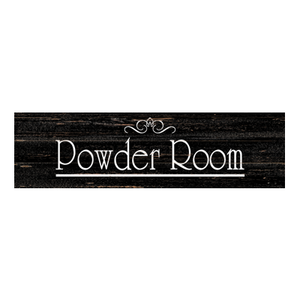 Powder Room Sign- Rustic Bathroom Sign