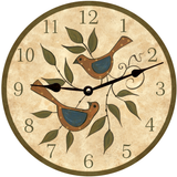Folk Birds Clock