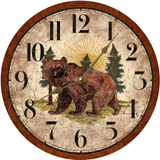 Rustic Bear Clock - 2