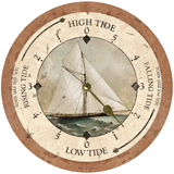 Sailboat Tide Clock - Gold Hands