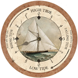 Sailboat Tide Clock - Silver Hands