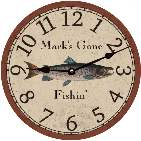 On sale Fishing Clock