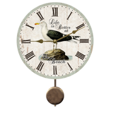 Seagull Beach House Pendulum Clock