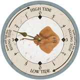 Stingray Tide Clock Gold Hands