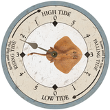 Stingray Tide Clock Silver Hands