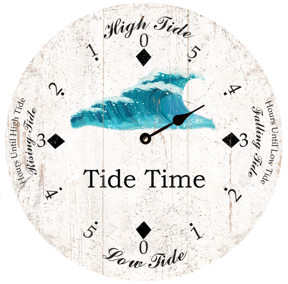 Personalized Beach Decor: Custom Wave Tide Clock