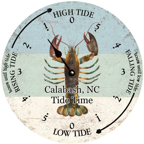 Nautical Lobster Tide Clock – Customizable Coastal Home Gift