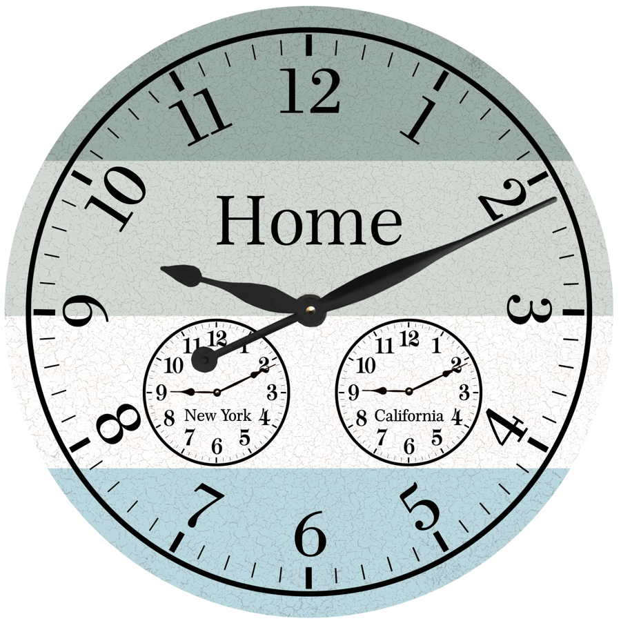 Time Zone Clock- Multi Zone Wall Clock | Time Flies Clocks