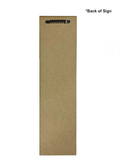 Vertical Lake Arrow Sign Back