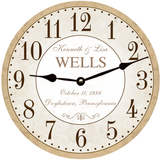 Personalized Wedding Clock – Custom Names & Date