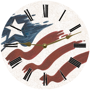 American Flag Clock