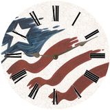 American Flag Clock - 3