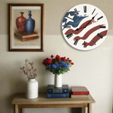 American Flag Clock - 4