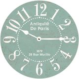 Antiquite de Paris Clock - white hands