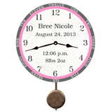 Personalized Baby Clock- Newborn Clock