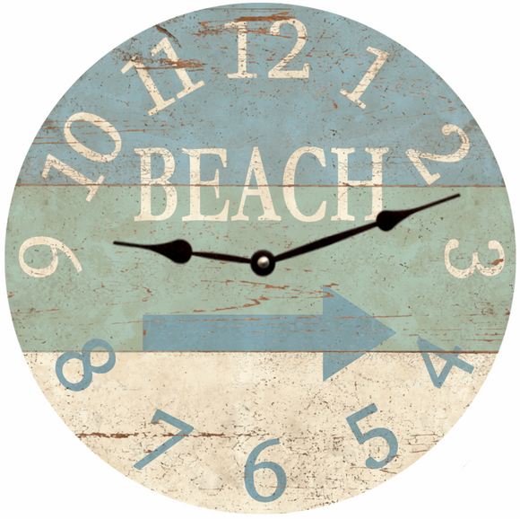 Beach Arrow Clock