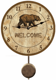 Bear Pendulum Wall Clock