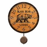 Black Bear Pendulum Clock