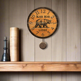 Black Bear Clock- Personalized Black Bear Clock