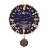 Blue French Toile Pendulum Clock