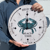 Blue Crab Tide Clock- Personalized Tide Clock