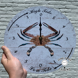 Blue Crab Tide Clock- Tide Reading Clock