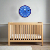 Nursery Clock- Baby Boy Clock- Personalized Wall Clock