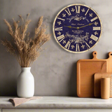 Blue French Toile Clock - 2