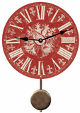 Brick Red Pendulum Clock
