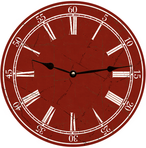 Classic Red Clock
