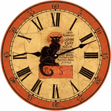 Chat Noir Halloween Clock