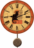 Chat Noir Pendulum Clock
