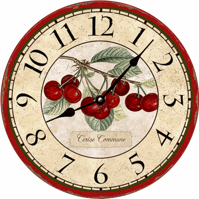French Cherry Clock