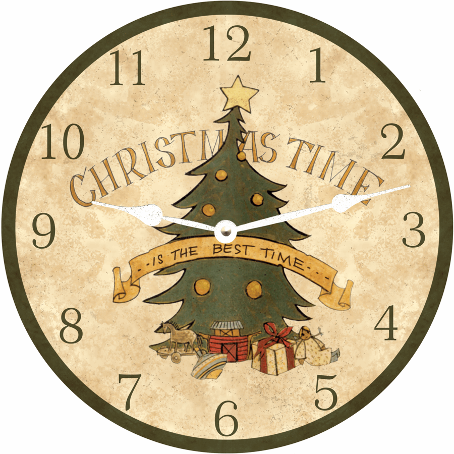 Christmas Time Clock | Time Flies Clocks