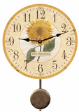 Chrysanthemum Pendulum Wall Clock