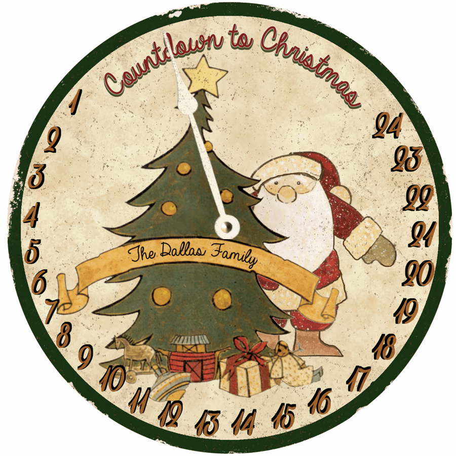 Christmas Countdown Clock クリスマスカウントダウン時計 Countdown To Christmas Clock- Christmas Tree Clock- Countdown