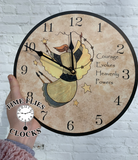 Angel Clock- Folk Art- Courage Angel Clock