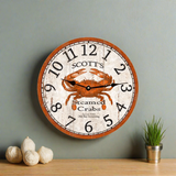 Personalized Crab Clock