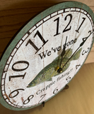 Personalized Gone Crappie Fishing Clock-Crappie Clock-Fishing Decor