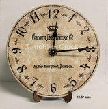 Rustic Perfumery London Clock- Clock for Classic Decor